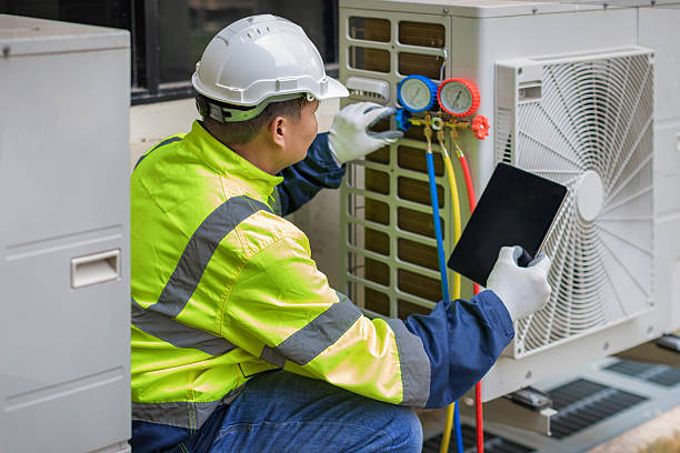 Professional Air Duct Cleaning technician working in Pegram, TN